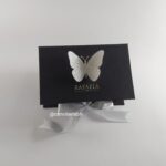 Caixa para damas borboleta